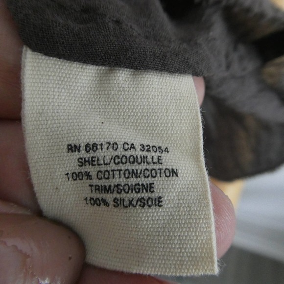 Anthropologie Charcoal Blouse with Red Accents - Picture 9 of 11